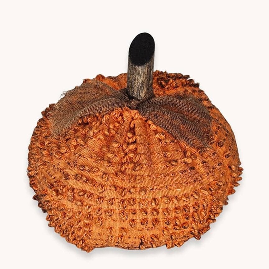 Bumpy Orange Chenille Pumpkin - 5"
