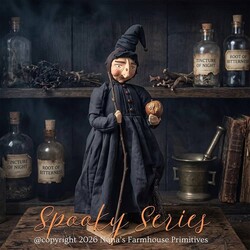 Goody Witherwort Witch Doll with Poison Apple - 22"