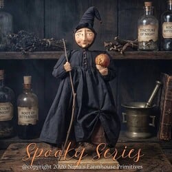 Goody Witherwort Witch Doll with Poison Apple - 22"
