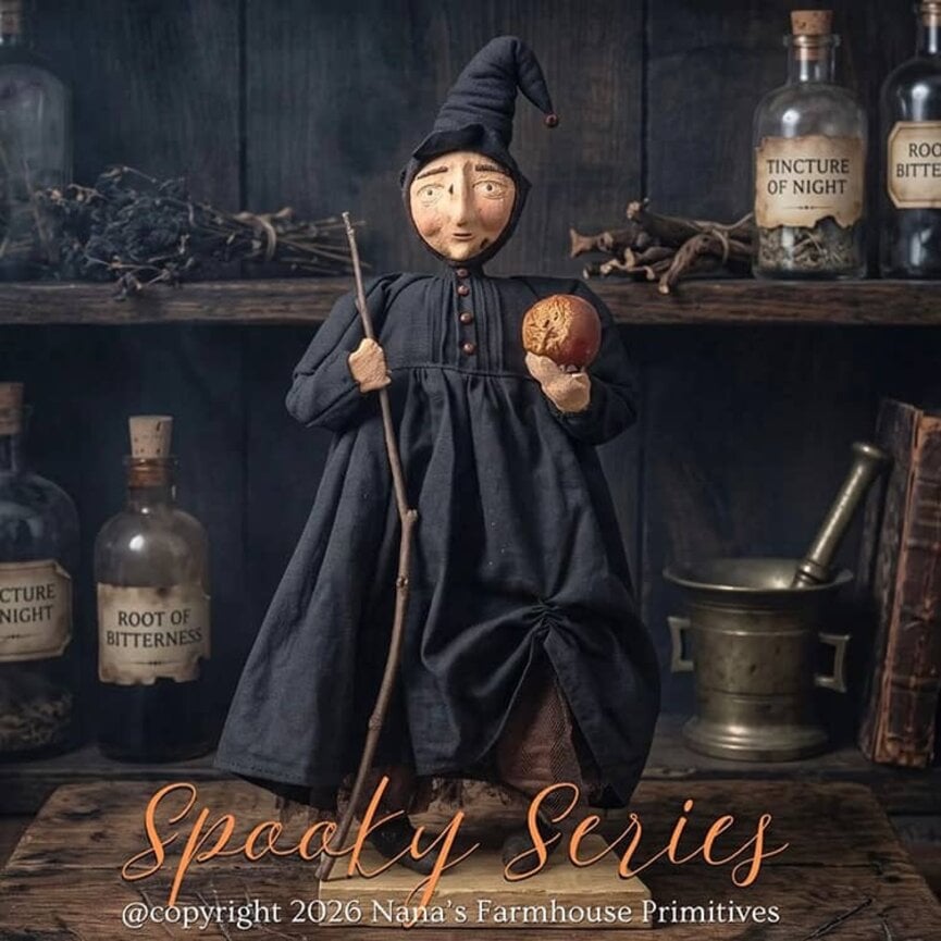 Goody Witherwort Witch Doll with Poison Apple - 22"