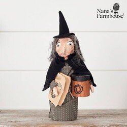 Witch with Hat Spell Book & Box - 12"