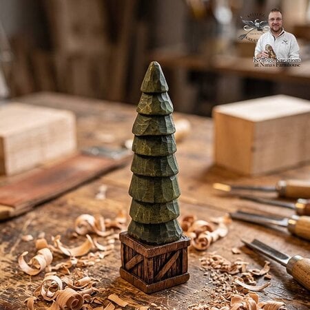 Tree on Crate - 5"
