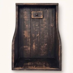 Chocolate Brown Wall Cabinet with One Peg - 16" x 7.5" x 22"