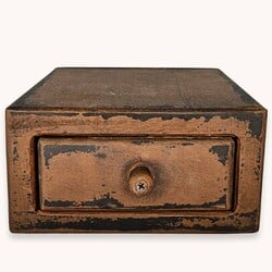 One Drawer Wooden Box - 6.75"W x 7.5"D x 3.5"T