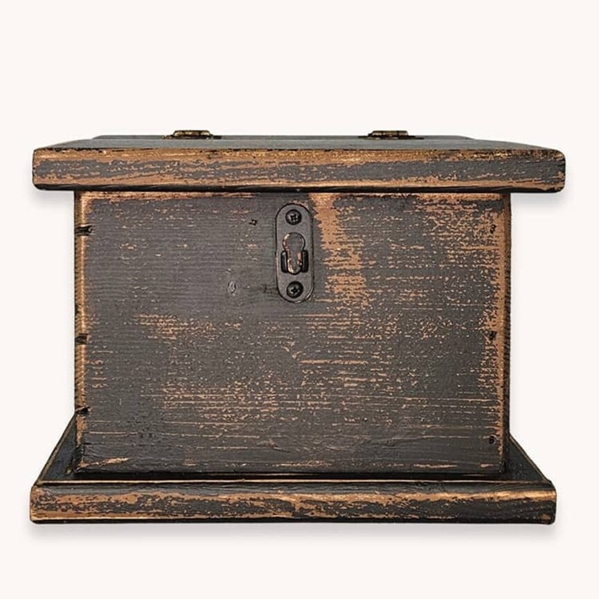 Primitive Keepsake Box - 9" x 8.5" x 6.5"