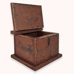Primitive Keepsake Box - 9" x 8.5" x 6.5"