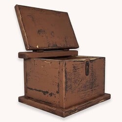 Primitive Keepsake Box - 9" x 8.5" x 6.5"