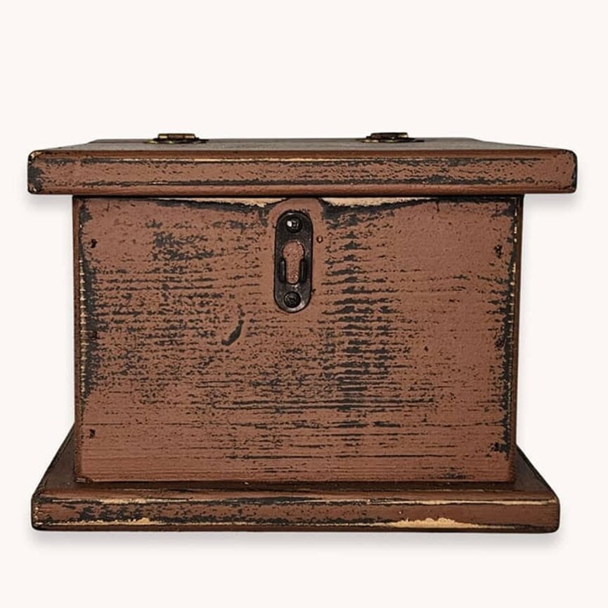 Primitive Keepsake Box - 9" x 8.5" x 6.5"