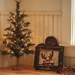 Rudolph Red Nose Needle Punch Framed Sampler - 10"