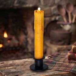 Primitive LED Timer Taper Candle Fully Dusted - Various Sizes