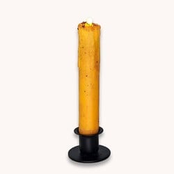 Primitive LED Timer Taper Candle Fully Dusted - Various Sizes