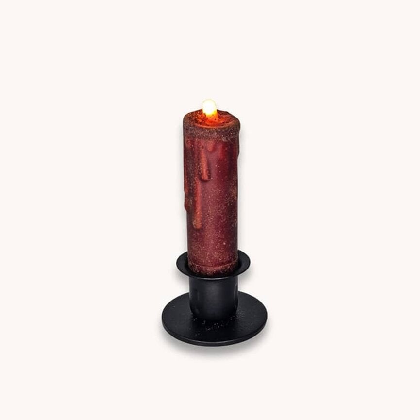Primitive LED Timer Taper Candle Fully Dusted - Various Sizes