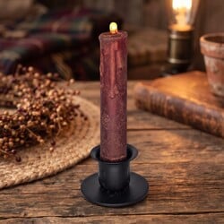 Primitive LED Timer Taper Candle Fully Dusted - Various Sizes