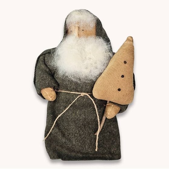 Santa with Tree & Hooded Robe