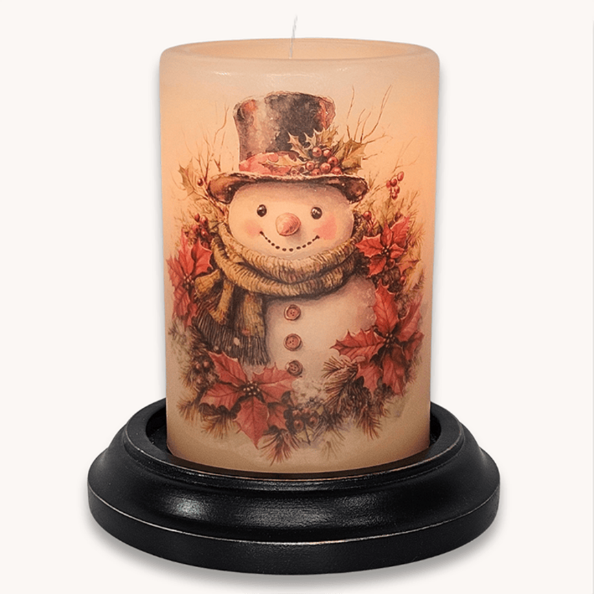 Poinsettia Pete Candle Sleeve - Antique Vanilla