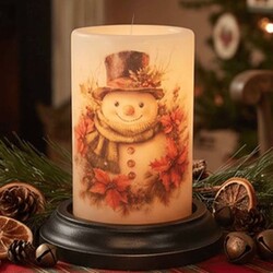 Poinsettia Pete Candle Sleeve - Antique Vanilla