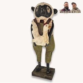 Boy Sheep Holding Chicken