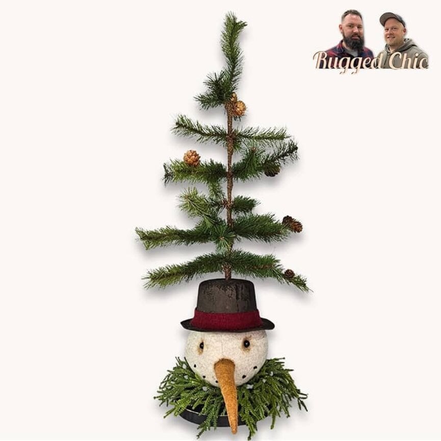 Snowman Head Under Christmas Tree - 30.5"