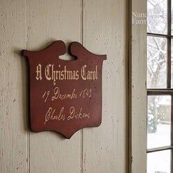 Tavern Sign A Christmas Carol Red - 12"