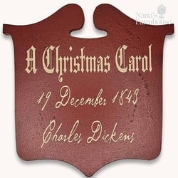 Tavern Sign A Christmas Carol Red - 12"