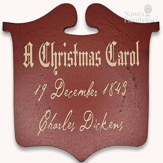 A Christmas Carol Tavern Sign - Red