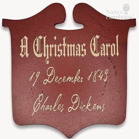 A Christmas Carol Tavern Sign - Red