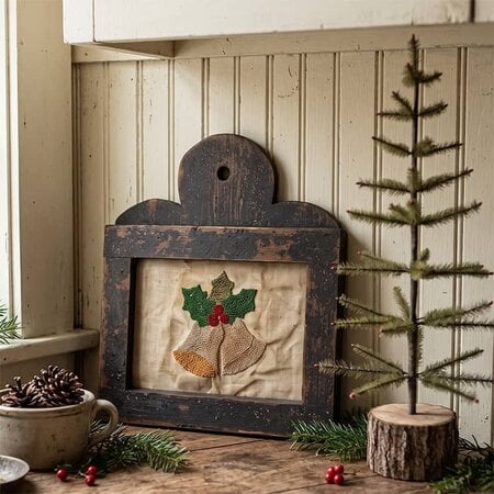 Bells with Holly Leaves Needle Punch Sampler