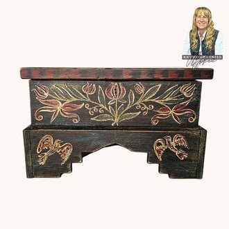 Tauton Mini Floral & Birds Chest - 10"