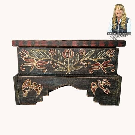 Tauton Mini Floral & Birds Chest - 10"