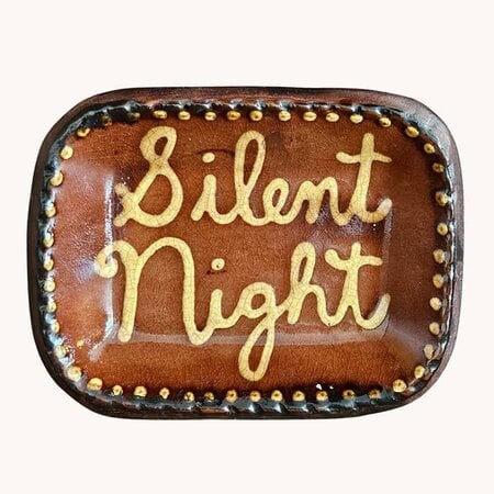 Silent Night Rectangle Plate - 4"