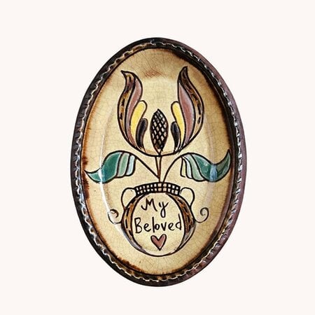 My Beloved Tulip Oval Plate - 6.5"