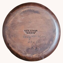 Smith Redware Partridge In A Pear Tree Round Plate - 10.5"