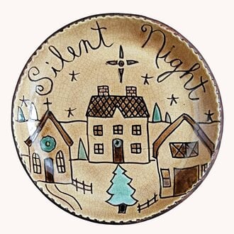 Silent Night Round Plate - 7.5"