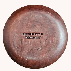 Smith Redware And To All A Good Night Round Plate - 7.5"