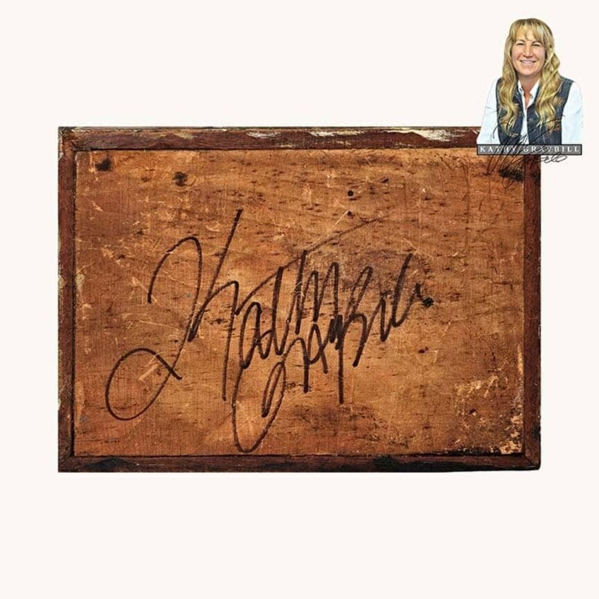 Kathy Graybill House & Floral Black Box - 5.5" T