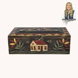 Kathy Graybill 1843 Bird House Black Box - 5.5" T
