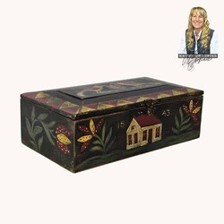 Kathy Graybill 1843 Bird House Black Box - 5.5" T