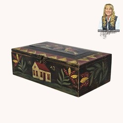 Kathy Graybill 1843 Bird House Black Box - 5.5" T