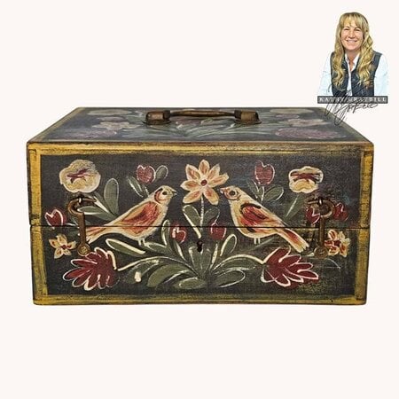 Birds & Floral Black Box