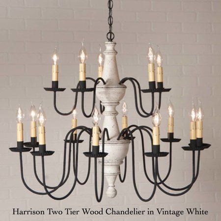 Harrison Two Tier Wood Chandelier