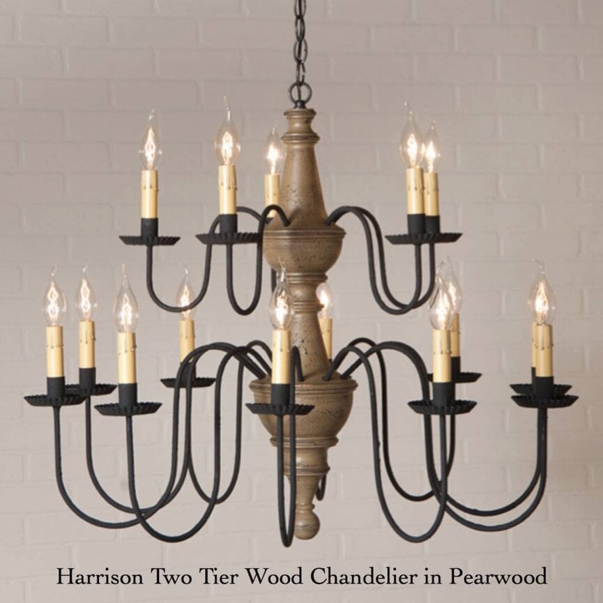 Harrison Two Tier Wood Chandelier