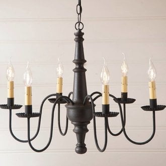 Harrison Wood Chandelier in Americana