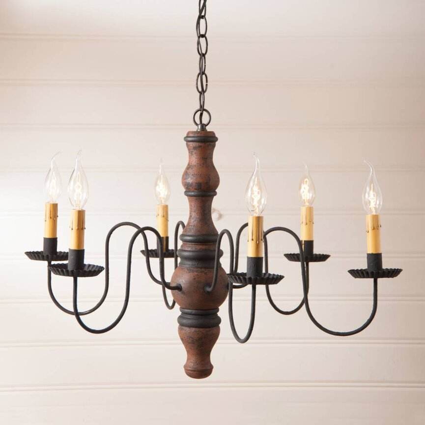 Gettysburg Wood Chandelier in Hartford