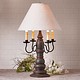 Irvin's Tinware Bradford Lamp with Ivory Linen Shade