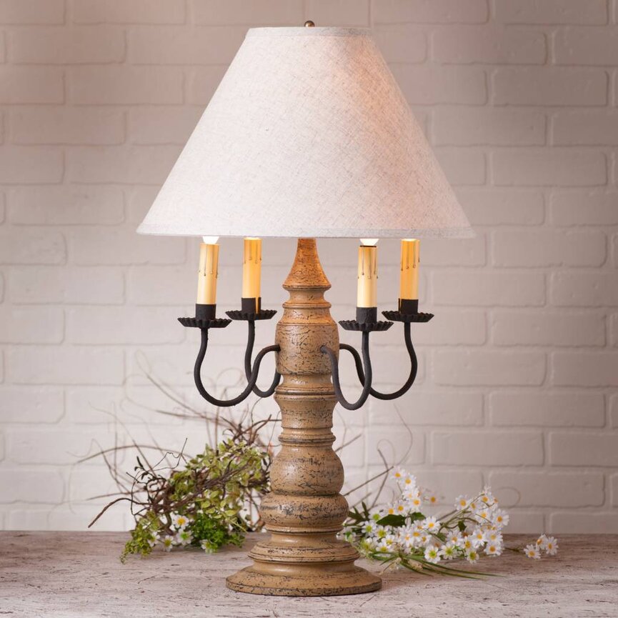 Bradford Lamp with Ivory Linen Shade