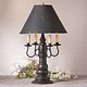 Irvin's Tinware Bradford Lamp with Textured Black Shade