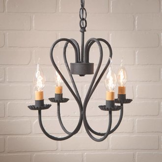 Georgetown Chandelier in Textured Black