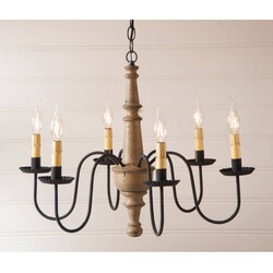 Harrison Wood Chandelier in Americana