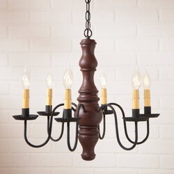 Gettysburg Wood Chandelier in Americana