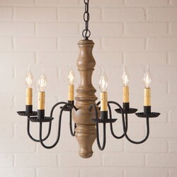 Gettysburg Wood Chandelier in Americana